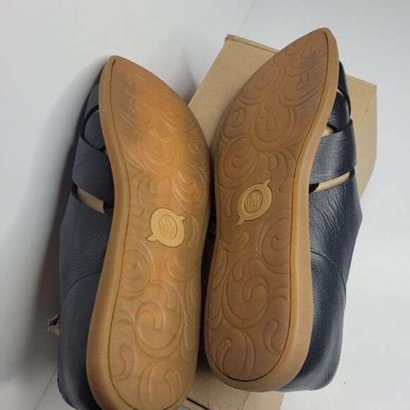 BORN womens Ithica sandals Black Leather Open Toe Sandals Beach New In Box 11 - Picture 6 of 6